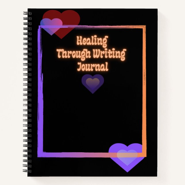 Healing Through Writing Spiral Notebook (Front)