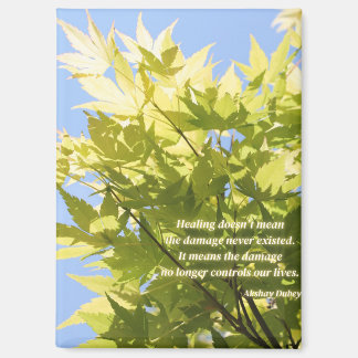 healing tree, inspirational quote -  magnet