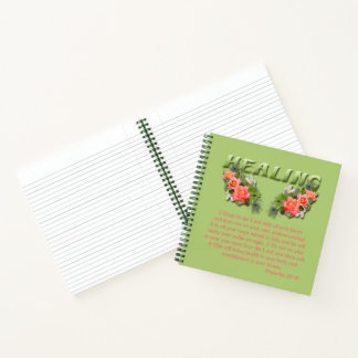 Healing Verse College Ruled Notebook