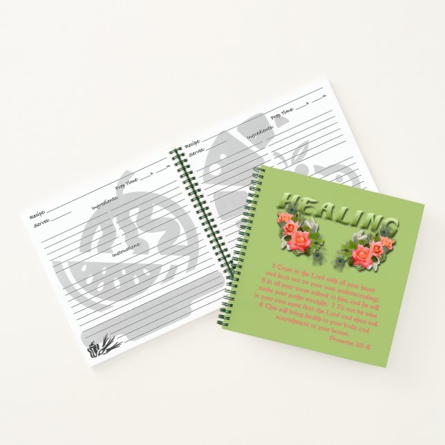 Healing Verse Recipe Notebook (Inside)