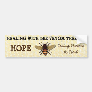Healing with Bee Venom Therapy Bumper Sticker