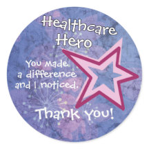 Heallthcare Hero Stickers