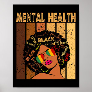 Health Afro African American Black History Month  Poster