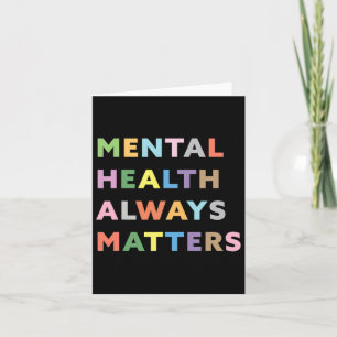 Health Always Problems Therapy Counseling Awarenes Card