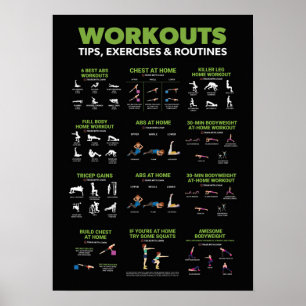 Health and Fitness Infographic - Diet and Exercise Poster