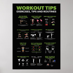 Health and Fitness Infographic - Diet and Exercise Poster