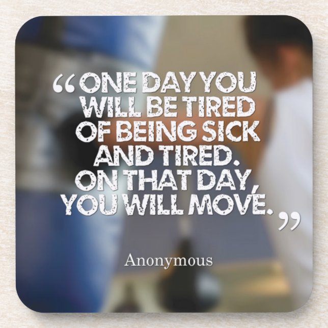 Health and Fitness Motivational Coaster (Front)