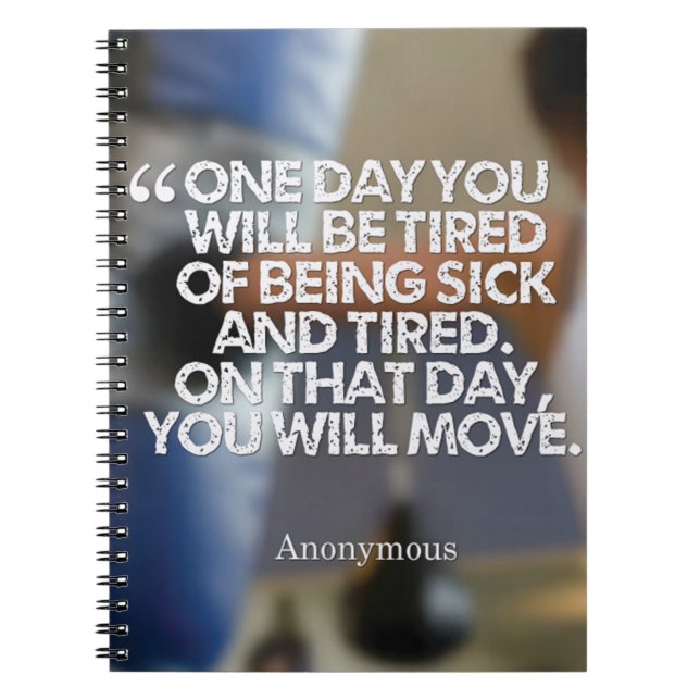 Health and Fitness Motivational Notebook (Front)