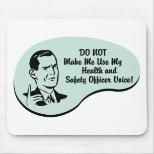Health and Safety Officer Voice Mouse Pad