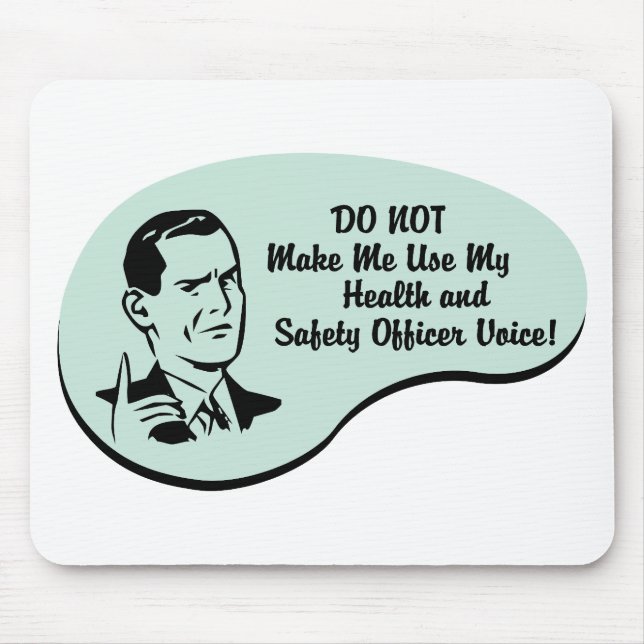 Health and Safety Officer Voice Mouse Pad (Front)