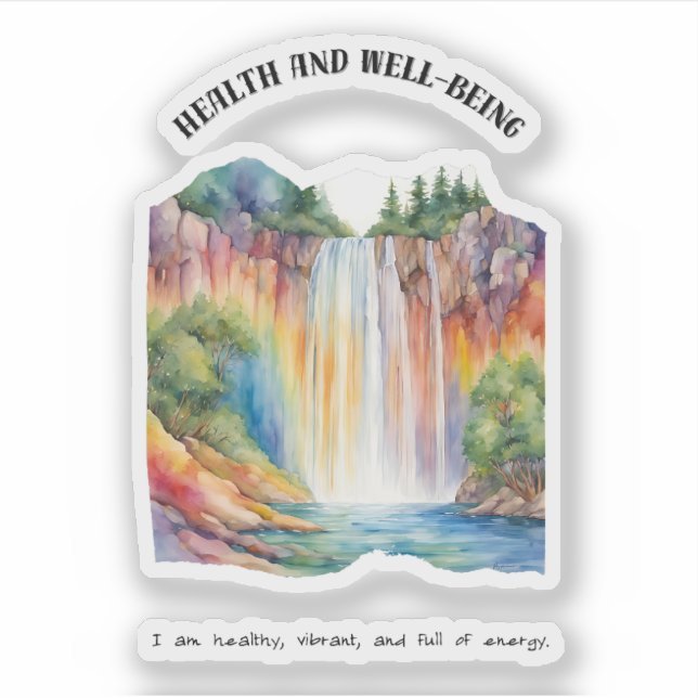 Health and Well-Being Positive Affirmation (Front)