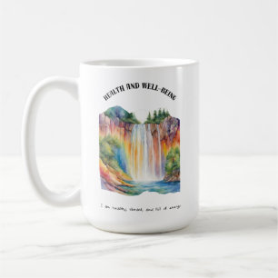 Health and Well-Being Positive Affirmation Card Coffee Mug