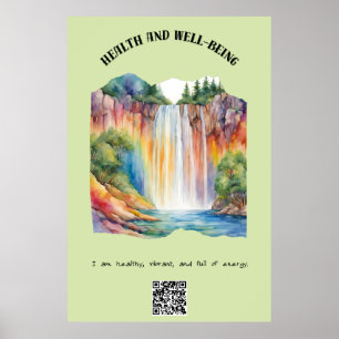 Health and Well-Being Positive Affirmation Poster