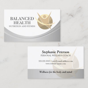 Health and Wellness Coach Business Card