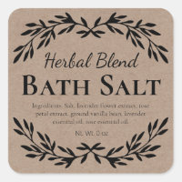 Health And Wellness Styled DIY Bath Salt Labels