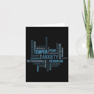 Health Awareness Anxiety Depression Disorder Card
