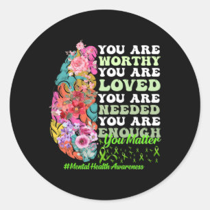 Health Awareness Classic Round Sticker