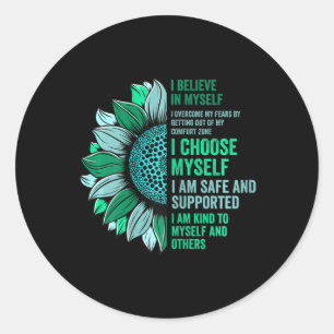 Health Awareness- End The Stigma Classic Round Sticker