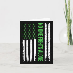 Health Awareness Green Ribbon Card