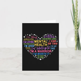 Health Awareness Heart Card