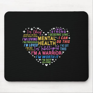 Health Awareness Heart Mouse Pad