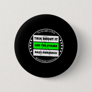 Health Awareness Mental Health Autism Awareness  6 Cm Round Badge