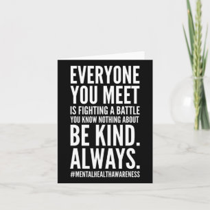 Health Awareness Month End The Stigma Positive Quo Card