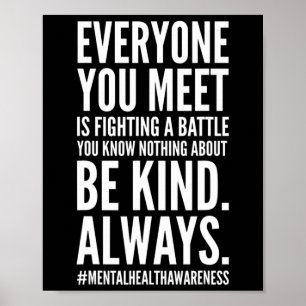 Health Awareness Month End The Stigma Positive Quo Poster