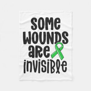 Health Awareness Some Wounds Are Invisible 1 Fleece Blanket