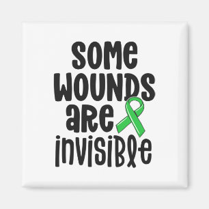 Health Awareness Some Wounds Are Invisible 1  Magnet