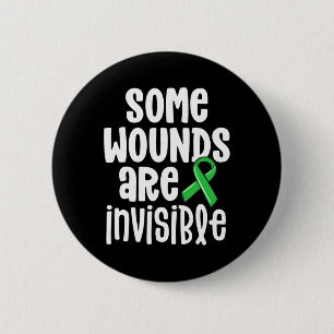 Health Awareness Some Wounds Are Invisible  6 Cm Round Badge