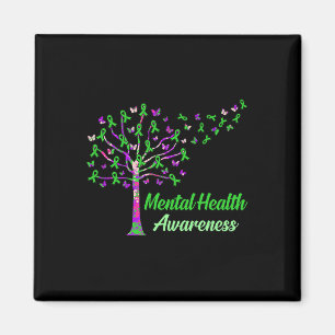 Health Awareness Tree Ribbons Supporter Graphic Magnet