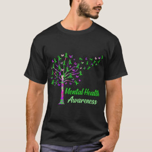 Health Awareness Tree Ribbons Supporter Graphic T-Shirt