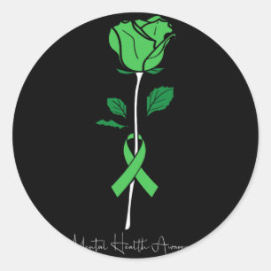 Health Awareness Warrior Counsellor Therapist Classic Round Sticker