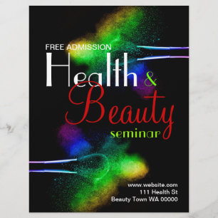 Health Beauty Seminar Flyer Invitation