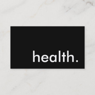 health. business card