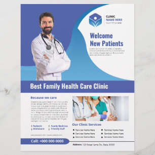 Health Care Clinic Service Flyer