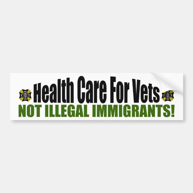 Health Care For Vets Bumper Sticker (Front)