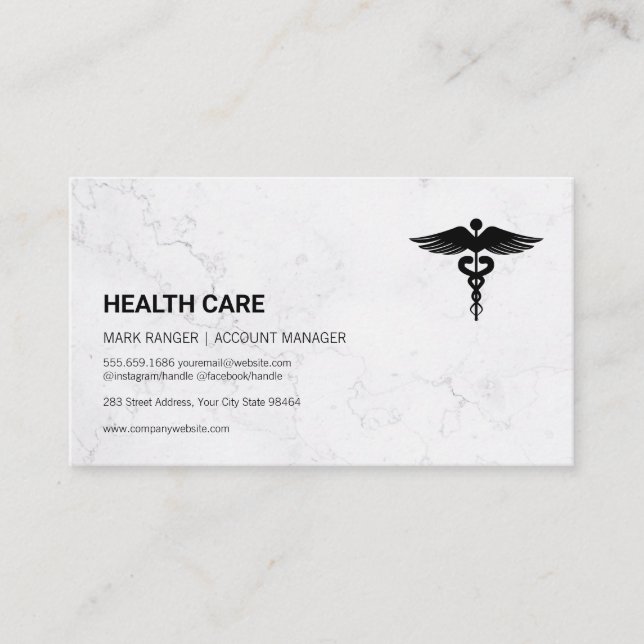 Health Care  | Medical Symbol Appointment Card (Front)