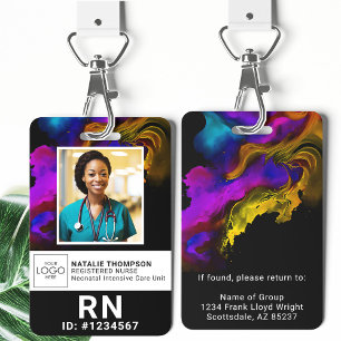 Health Care Student Registered Nurse Photo ID ID Badge