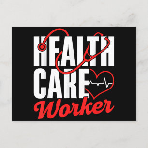 Health Care Worker Free Universal Affordable Healt Postcard