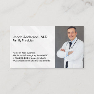 Health Care Worker Medical Doctor Template Business Card
