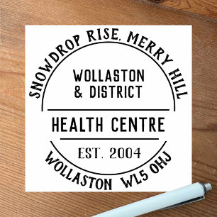Health Centre Rubber Stamp