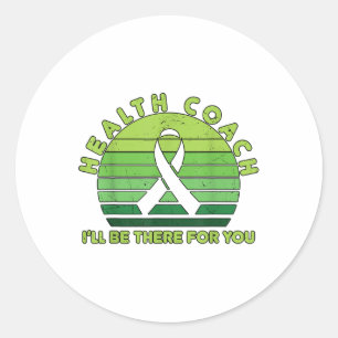 Health Coach Counsellors Suicide Mental Health Awa Classic Round Sticker