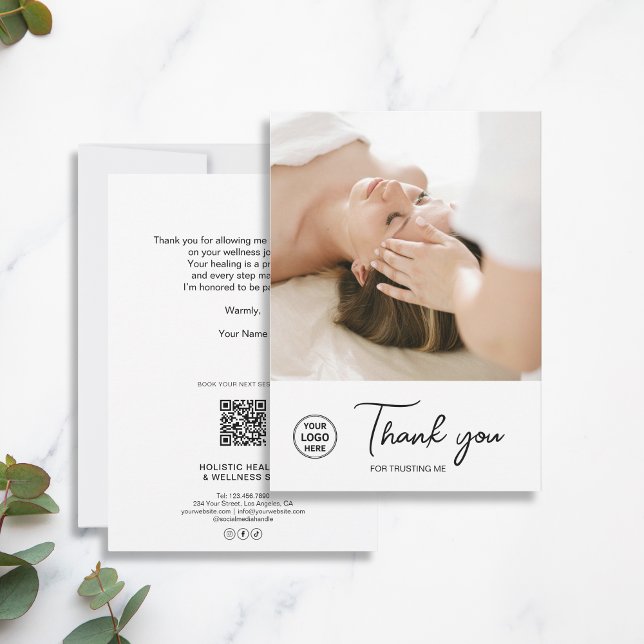 Health Coach Holistic Therapist Thank You Card (Health Coach Holistic Therapist Thank You Card)