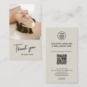 Health Coach Holistic Therapist Thank You Card