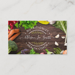 Health Coach Nutritionist Business Card