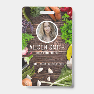 Health coach, nutritionist ID badge