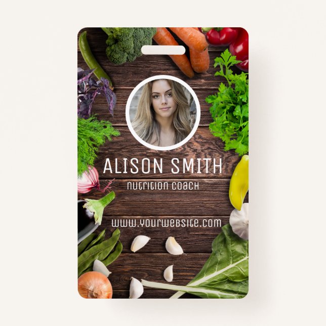 Health coach, nutritionist ID badge (Front)