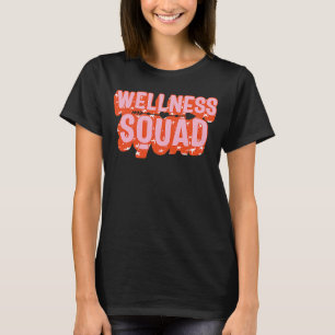 Health Coach Wellness Squad Rainbow Fitness Gym Cr T-Shirt
